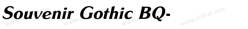 Souvenir Gothic BQ字体转换